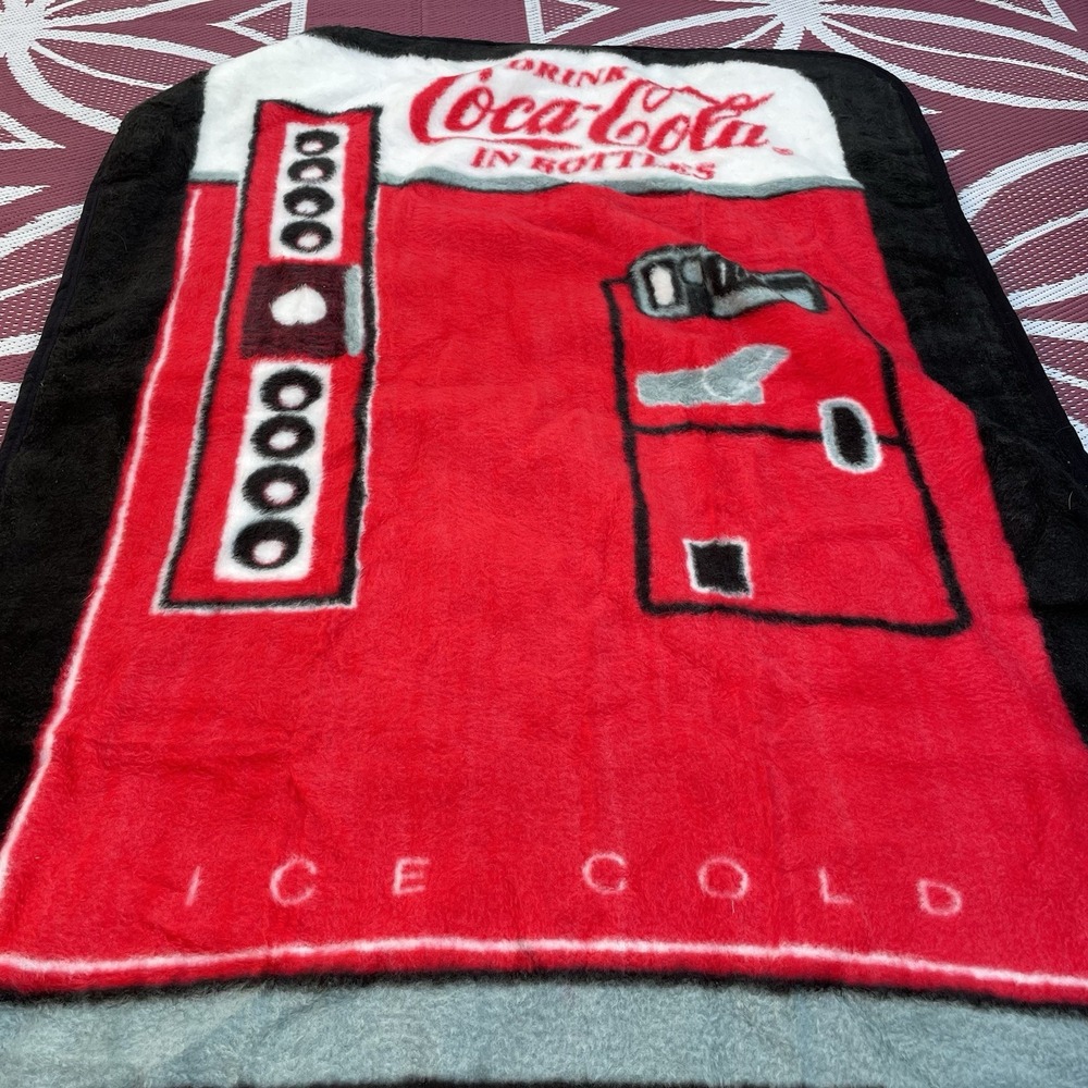Vintage Coca Cola Fleece Throw Blanket